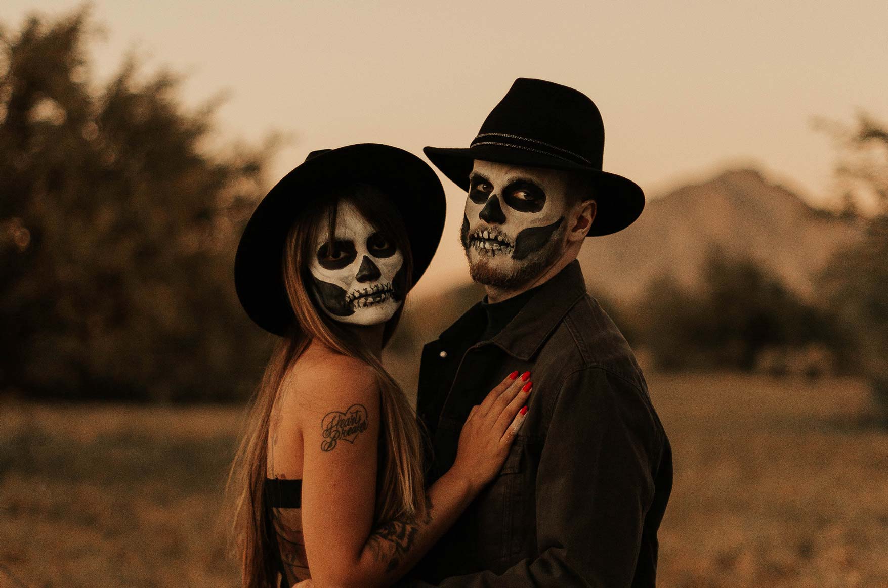 Couple with Painted Faces